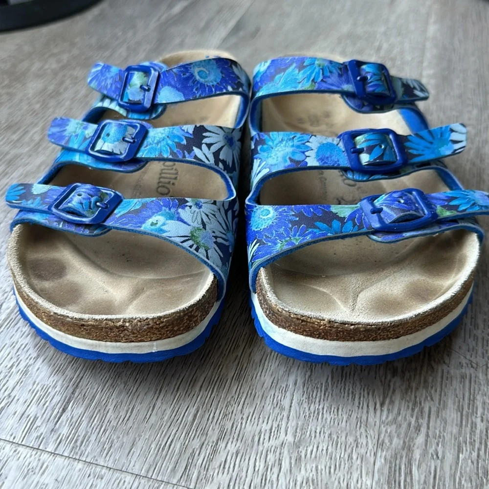 Birkenstock Papillio floral Florida sandal. - Picture 3 of 9